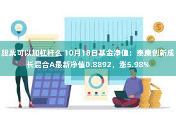 股票可以加杠杆么 10月18日基金净值：泰康创新成长混合A最新净值0.8892，涨5.98%