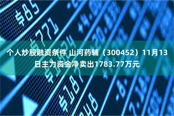 个人炒股融资条件 山河药辅（300452）11月13日主力资金净卖出1783.77万元