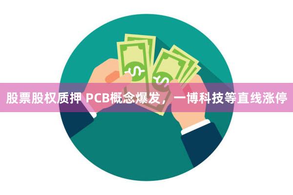 股票股权质押 PCB概念爆发，一博科技等直线涨停